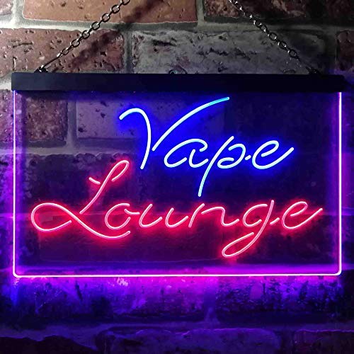 Vape Lounge Dual LED Neon Light Sign